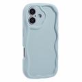 Custodia in TPU Candy Color Wavy per iPhone 16 - Baby Blu
