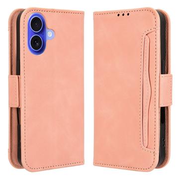 Custodia per iPhone 16 con portamonete - Rosa