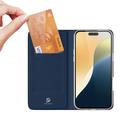 Custodia Flip Dux Ducis Skin Pro per iPhone 16 - Blu