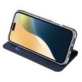Custodia Flip Dux Ducis Skin Pro per iPhone 16 - Blu
