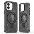 Custodia ibrida iPhone 16 Glitter con supporto - Compatibile con MagSafe