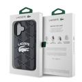 Custodia iPhone 16 Lacoste Blend Monogram - Compatibile con MagSafe - Nera