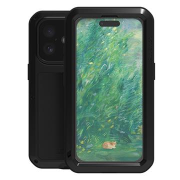Custodia Ibrida Love Mei Powerful per iPhone 16 - Nera
