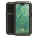 Custodia Ibrida Love Mei Powerful per iPhone 16 - Verde