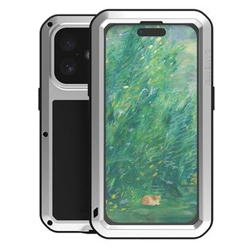 Custodia Ibrida Love Mei Powerful per iPhone 16 - Color Argento