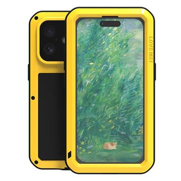 Custodia Ibrida Love Mei Powerful per iPhone 16 - Gialla