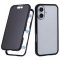 Custodia Magnetica con Vetro Temperato per iPhone 16 - Privacy - Nera