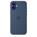 Custodia in Silicone per iPhone 16 Plus Apple con MagSafe MYYA3ZM/A - Denim