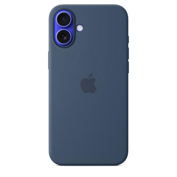 Custodia in Silicone per iPhone 16 Plus Apple con MagSafe MYYA3ZM/A - Denim