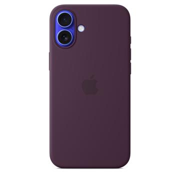Custodia in Silicone per iPhone 16 Plus Apple con MagSafe MYYD3ZM/A - Prugna