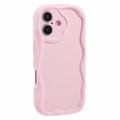 Custodia in TPU Candy Color Wavy per iPhone 16 Plus - Rosa