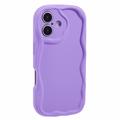 Custodia in TPU Candy Color Wavy per iPhone 16 Plus - Viola