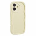 Custodia in TPU Candy Color Wavy per iPhone 16 Plus - Gialla