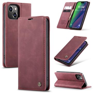 Custodia a Portafoglio Caseme 013 Serie per iPhone 16 Plus - Rosso vino