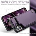 Custodia per iPhone 16 Plus Caseme C22 Portafoglio RFID - Viola