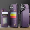 Custodia per iPhone 16 Plus Caseme C22 Portafoglio RFID - Viola