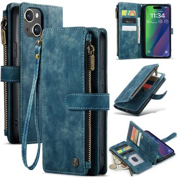 Custodia a Portafoglio Multifunzionale Caseme C30 per iPhone 16 Plus - Blu