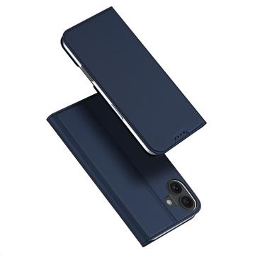 Custodia Flip Dux Ducis Skin Pro per iPhone 16 Plus - Blu