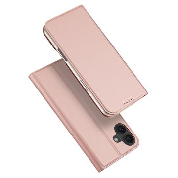 Custodia Flip Dux Ducis Skin Pro per iPhone 16 Plus - Rosa