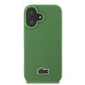 Custodia iPhone 16 Plus Lacoste Iconic Petit Pique Woven Logo - Compatibile con MagSafe - Verde