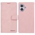 Custodia a portafoglio per iPhone 16 Plus Mercury Goospery Blue Moon - Rosa