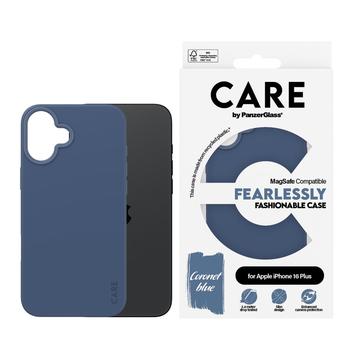 Custodia per iPhone 16 Plus PanzerGlass Care Fearlessly Fashionable - Compatibile con MagSafe - Blu