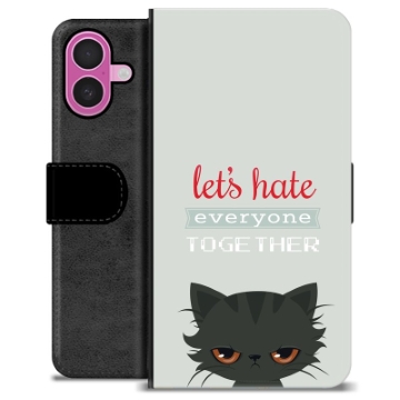 iPhone 16 Plus Custodia Portafoglio - Gatto Arrabbiato