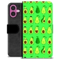 iPhone 16 Plus Custodia Portafoglio - Modello di Avocado