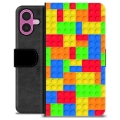 iPhone 16 Plus Custodia Portafoglio - Blocchi