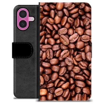 iPhone 16 Plus Custodia Portafoglio - Chicchi di Caffè