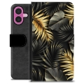 iPhone 16 Plus Custodia Portafoglio - Foglie Dorate