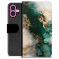 iPhone 16 Plus Custodia Portafoglio - Marmo Giada
