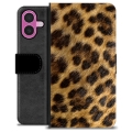 iPhone 16 Plus Custodia Portafoglio - Leopardo