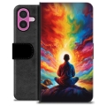 iPhone 16 Plus Custodia Portafoglio - Meditazione