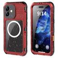Custodia impermeabile IP68 per iPhone 16 Plus Shellbox M Series - Cover subacquea con compatibilità MagSafe - Rossa
