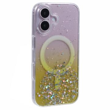 Custodia MagSafe per iPhone 16 Plus Sparkle Glow - Gialla