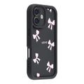 Custodia antiurto in TPU per iPhone 16 Plus con bordi rialzati - Nera / Arco