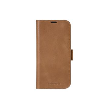 Custodia in pelle a portafoglio dbramante1928 Copenhagen per iPhone 16 Plus - abbronzarsi