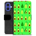 iPhone 16 Custodia Portafoglio - Modello di Avocado
