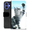 iPhone 16 Custodia Portafoglio - Gatto