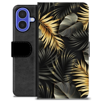 iPhone 16 Custodia Portafoglio - Foglie Dorate
