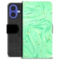 iPhone 16 Custodia Portafoglio - Menta Verde