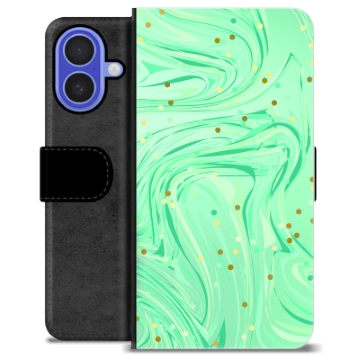 iPhone 16 Custodia Portafoglio - Menta Verde
