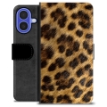 iPhone 16 Custodia Portafoglio - Leopardo