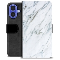 iPhone 16 Custodia Portafoglio - Marmo