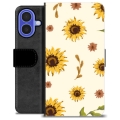 iPhone 16 Custodia Portafoglio - Girasole