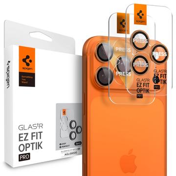 iPhone 16 Pro/16 Pro Max/17 Pro/17 Pro Max Spigen Glas.tR Ez Fit Optik Pro Proteggi Obiettivo Fotocamera - Arancione