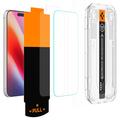 Protezione dello schermo in vetro temperato iPhone 16 Pro/17/17 Pro/18 Pro Spigen Glas.tR EZ Fit Pro - 2 Pezzi. - Trasparente