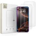 Protezione dello schermo in vetro temperato iPhone 16 Pro/17/17 Pro Tech-Protect Glass Fit+ - 2 pz. - Chiaro