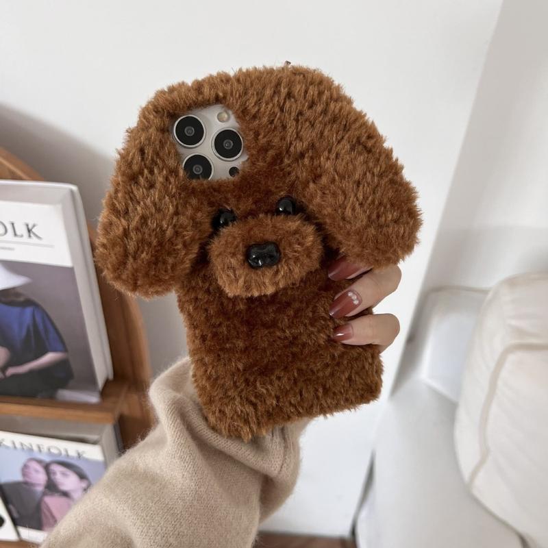 Mikikit Cover Per Telefono A Forma Di Coniglio | Custodia In Peluche Morbido Con Strass E Orecchie 3D, Antiurto Per Ragazze